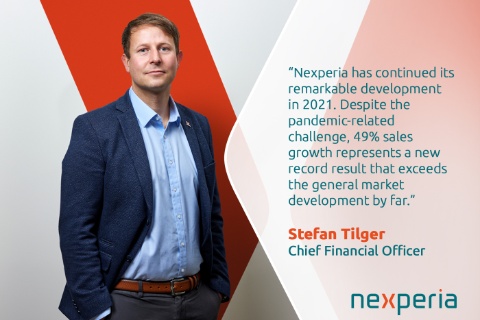 Nexperia公布2021年?duì)I收數(shù)據(jù)